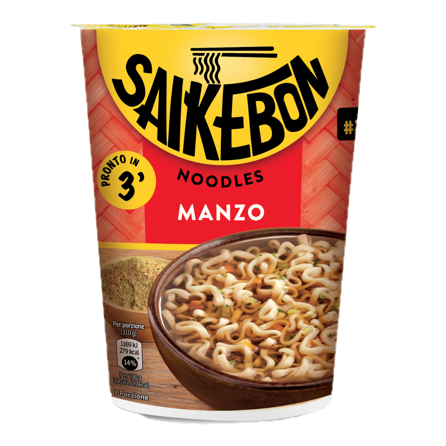 Vecchia cup Saikebon al gusto di manzo